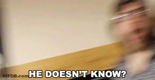Man With He Doesn't Know GIF
