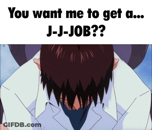 Man With Head In Hands Saying You Want Me To Get A ... J-J-Job GIF