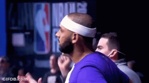 Man With Headband At Basketball Court GIF