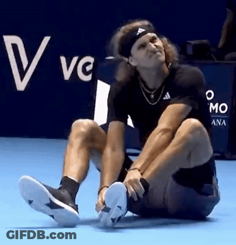 Man With Headband Letter A On Court GIF