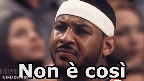 Man With Headband Making Funny Face Non E Cosi GIF