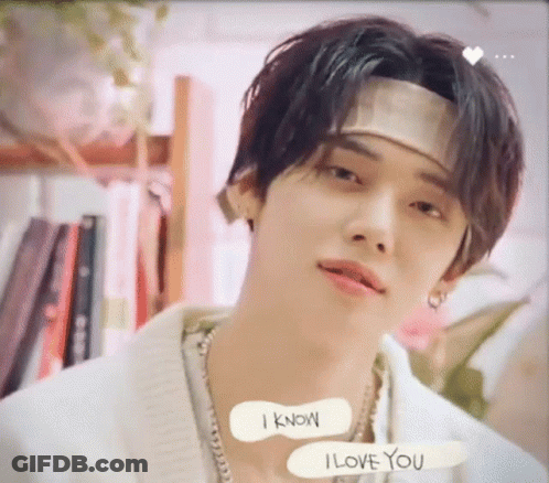 Man With Headband Necklace Says I Know I Love You GIF