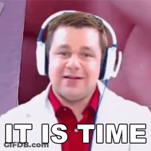 Man With Headphone It Is Time GIF