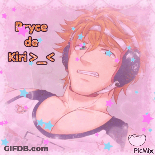 Man With Headphones And Bryce De Kiri Below GIF