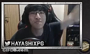 Man With Headphones And Glasses At Computer GIF