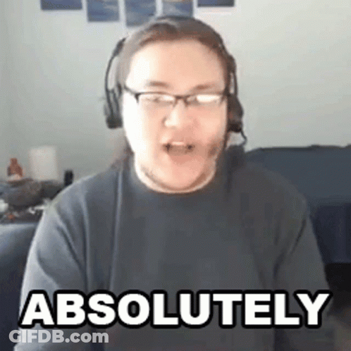 Man With Headphones And Glasses Funny Face Saying Absolutely GIF