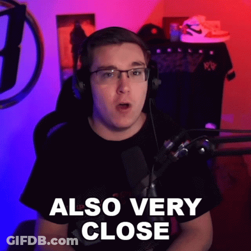 Man With Headphones And Glasses Saying Also Very Close GIF