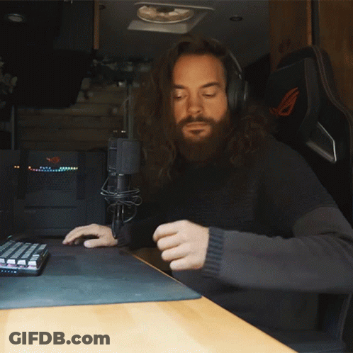 Man With Headphones And Glasses Saying I Love You GIF