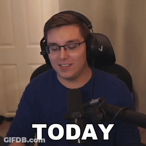 Man With Headphones And Glasses Saying Today GIF