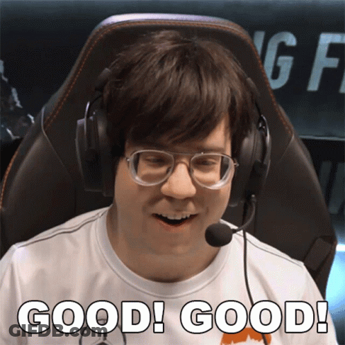 Man With Headphones And Glasses Says Good GIF