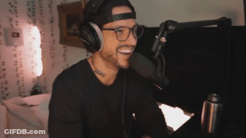 Man With Headphones And Glasses Says I Don't Know Dude That's Weird To Me GIF