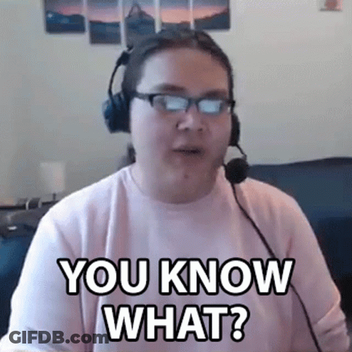 Man With Headphones And Glasses Says You Know What GIF