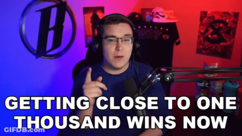 Man With Headphones And Glasses Talking Into Microphone Getting Close To One Thousand Wins Now GIF