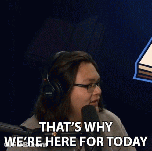 Man With Headphones And Glasses That's Why We're Here For Today GIF