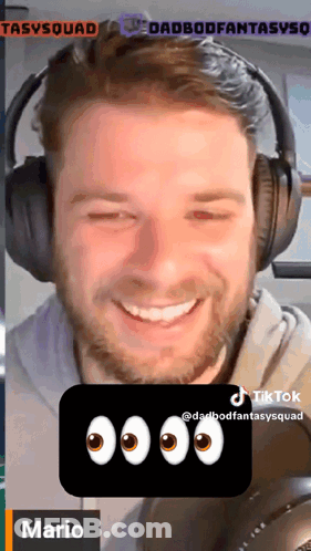 Man With Headphones And Googly Eyes Mario Sticker GIF