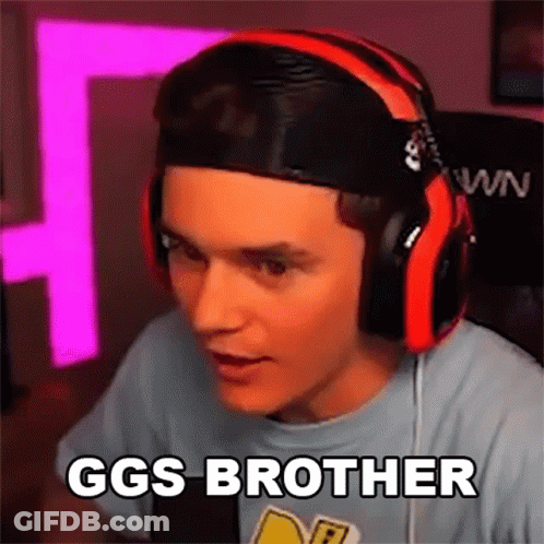 Man With Headphones And Hat Saying GGs Brother In Front Of Mic GIF