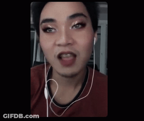 Man With Headphones And Hat Saying Massive GIF