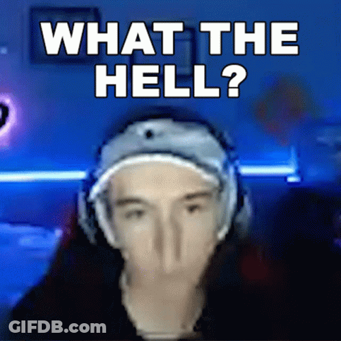 Man With Headphones And Hat Saying What The Hell GIF