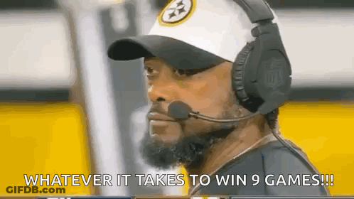 Man With Headphones And Hat Says Whatever It Takes To Win 9 Games GIF