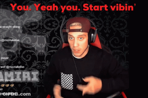 Man With Headphones And Hat Says You Yeah You Start Vibin GIF
