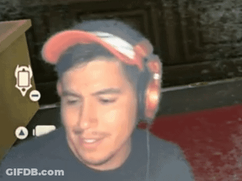 Man With Headphones And Hat Smiling GIF
