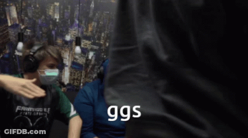 Man With Headphones And Mask Says Ggs GIF