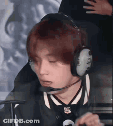Man With Headphones And Microphone Eyes Closed GIF