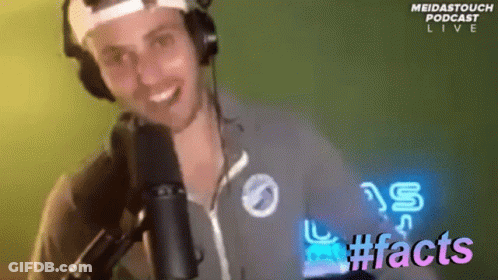 Man With Headphones And Microphone #Facts GIF