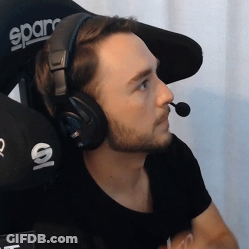 Man With Headphones And Microphone In Eparco Chair GIF