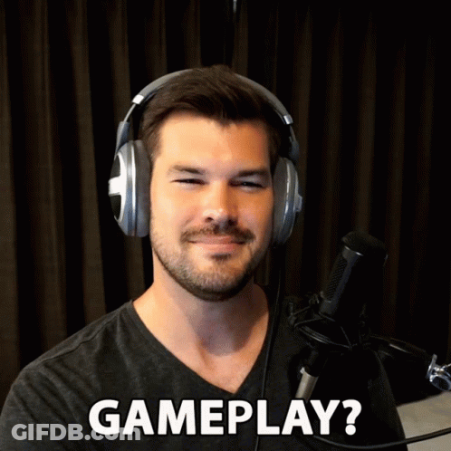 Man With Headphones And Microphone Saying Gameplay GIF