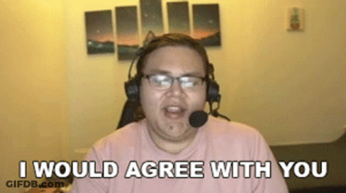 Man With Headphones And Microphone Saying I Would Agree GIF
