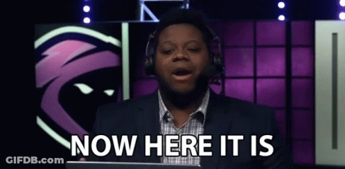 Man With Headphones And Microphone Saying Now Here It Is GIF