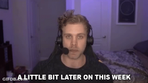 Man With Headphones And Microphone Says A Little Bit Later On This Week GIF
