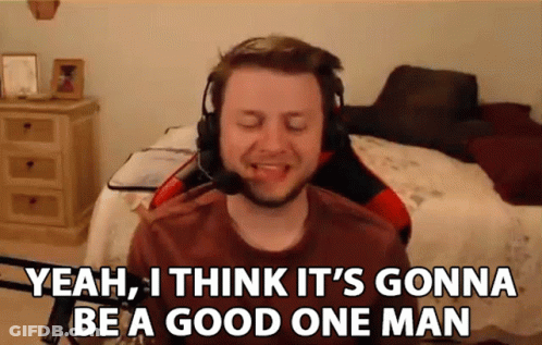 Man With Headphones And Microphone Says Good One GIF