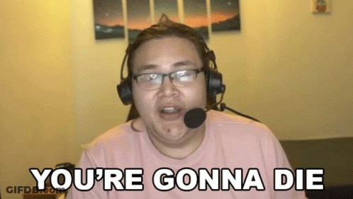 Man With Headphones And Microphone Says You're Gonna Die GIF