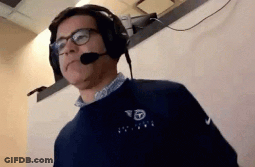 Man With Headphones And Microphone Sitting GIF