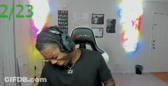Man With Headphones And Number 23 Necklace GIF