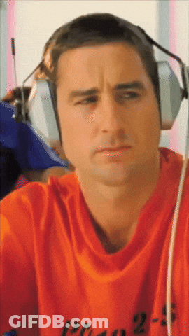 Man With Headphones And Orange Shirt Number 25 GIF