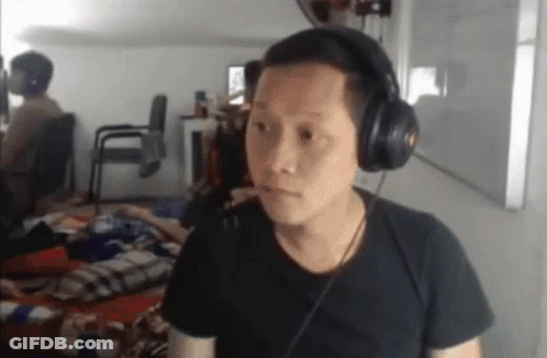 Man With Headphones And Serious Look GIF