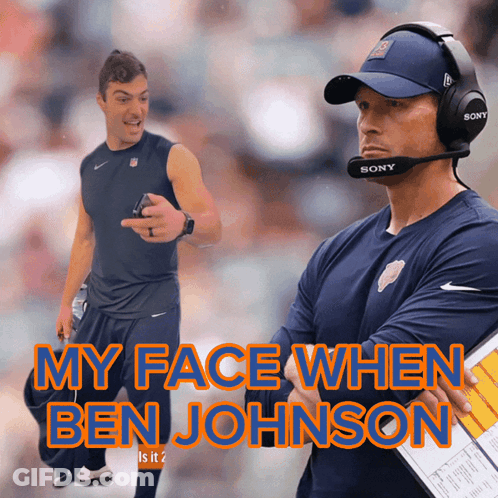 Man With Headphones And Sony Microphone In Front Of Scoreboard GIF