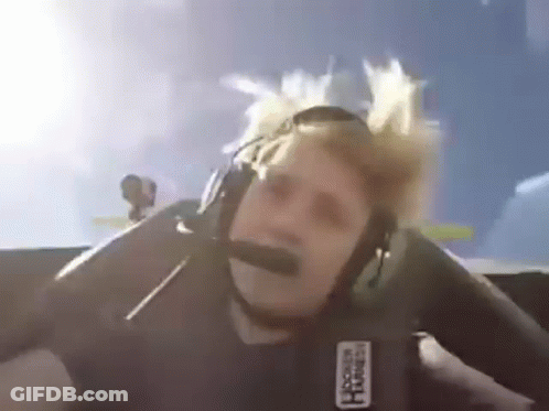 Man With Headphones And Sunglasses Head In Hands GIF