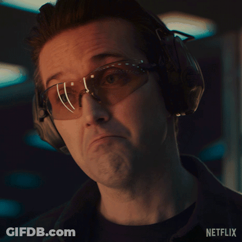 Man With Headphones And Sunglasses Saying Nothing GIF