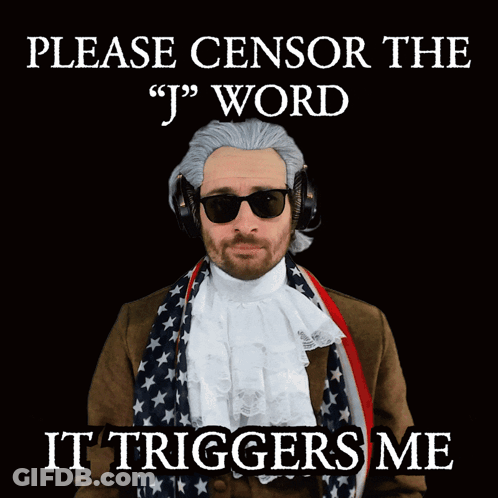 Man With Headphones And Sunglasses Says Please Censor The J Word It Triggers Me GIF