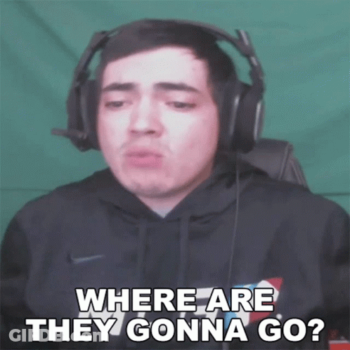 Man With Headphones Asking Where Are They Go GIF