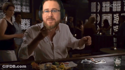 Man With Headphones At Bar Insiders GIF