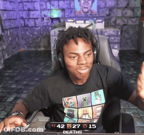 Man With Headphones At Computer Screen Saying 42 27 15 Deaths GIF