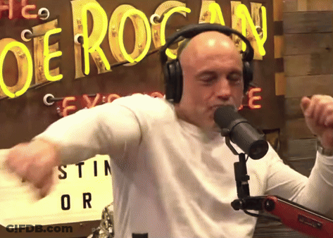 Man With Headphones At Microphone Joe Rocan Sign GIF