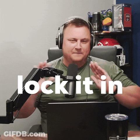 Man With Headphones At Microphone Lock It In GIF
