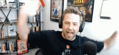 Man With Headphones At Microphone GIF
