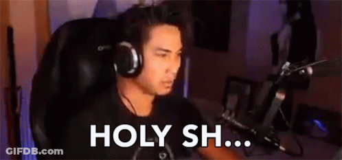 Man With Headphones At Microphone Saying Holy Sh GIF